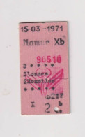 TICKET Train 1971 - Europa