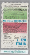 USATI ITALIA 1978 - Ref.0393B "ANNIVERSARIO COSTITUZIONE" 1 Val. - - 1971-80: Afgestempeld