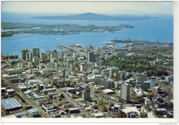 AUCKLAND CITY - Aerial View With Rangitoto Island, New Zealand - Nice Stamp W. Penguin - Nouvelle-Zélande