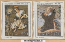 USATI ITALIA 1978 - Ref.0395 "ARTE ITALIANA" Serie Di 2 Val. - - 1971-80: Gebraucht