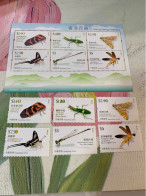 Hong Kong Stamp MNH Insects Butterfly Dragonflies - Storia Postale