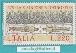 USATI ITALIA 1978 - Ref.0396A "LA SACRA SINDONE" 1 Val. - - 1971-80: Afgestempeld