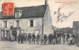 10-PERIGNY-LA-ROSE- LA RUE LA GARE ET CAFE FRICAUT - Other & Unclassified