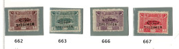 1923- Turchia Repubblica - Parlamento Di Ankara - Prove Soprstampate SPECIMEN - Unused Stamps