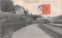 LIMEIL-BREVANNES (Val-de-Marne) - Pont Près De La Gare - Passage Du Train - Voyagé 1906 (2 Scans) - Limeil Brevannes