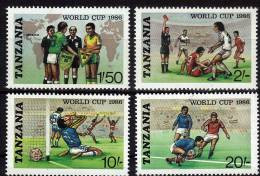 TANZANIE  N° 297/300  * *  Cup  1986  Football  Fussball   Soccer - 1986 – Mexico