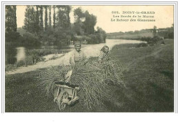 93.NOISY LE GRAND.LES BORDS DE LA MARNE.LE RETOUR DES GLANEUSES - Noisy Le Grand