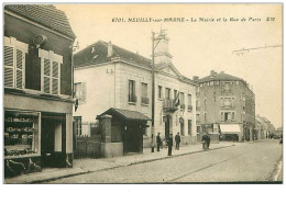 93.NEUILLY SUR MARNE.n°75.LA MAIRIE ET LA RUE DE PARIS - Neuilly Sur Marne