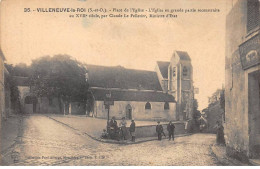 94 - VILLENEUVE LE ROI - SAN31285 - Place De L'Eglise - L'Eglise En Grande Partie Reconstruite Au XVIIe Siècle - Villeneuve Le Roi