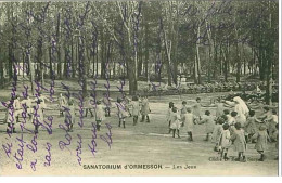 94.ORMESSON.SANATORIUM D'ORMESSON.LES JEUX - Ormesson Sur Marne