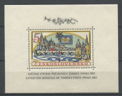 TCHECOSLOVAQUIE 1962 Bloc N° 21 ** Neufs MNH TTB C 35 € PRAGA 1962 Exposition Philatélique Rameau De Fleurs - Blocks & Sheetlets