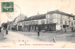 91 - BIEVRES - SAN44254 - Rue De Paris Et Rue De L'Eglise - Bievres