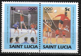 SAINTE LUCIE   N° 668/69  * *     Jo 1984  Volley Ball - Pallavolo