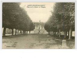 89.SAINT JULIEN DU SAULT.PLACE DE LA LIBERTE ET L'HOSPICE - Saint Julien Du Sault