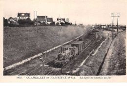 95 - N°150982 - Cormeilles-en-parisis - La Ligne De Chemin De Fer - Train - Cormeilles En Parisis