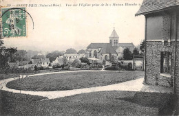 95 - SAINT PRIX - SAN41807 - Vue Sur L'Eglise Prise De La "Maison Blanche" - Pli - Saint-Prix