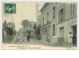 95.CORMEILLES EN PARISIS.RUE DAGUERRE.POSTE ET TELEGRAPHE - Cormeilles En Parisis