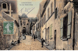 95. N°54303.LUZARCHES. La Rue Saint-côme.carte Toilé - Luzarches