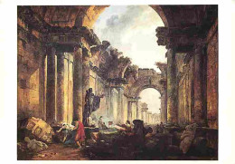 Art - Peinture - Hubert Robert - Vue Imaginaire De La Grande Galerie Du Louvre En Ruines - CPM - Voir Scans Recto-Verso - Malerei & Gemälde