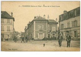 95.MARINES.n°3990.PLACE DE LA DEMI-LUNE.TROU ET DECHIRURE - Marines