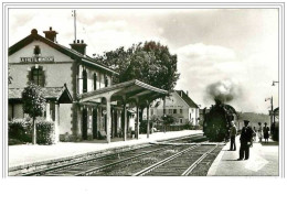 95.LA FRETTE-MONTIGNY.LA GARE ET LA POSTE.TRAIN.CPSM - La Frette-sur-Seine