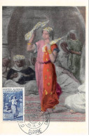 ALGERIE.Carte Maximum.AM14003.1957.Cachet Algérie.Musée National Des Beaux Arts.Théodore Chassériau.Danseuse Arabes - Algeria (1962-...)