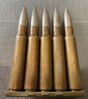 Clip De 5 Balles 7,92 Mm Mauser 14-18. Ww1.1915. (8x57). - Armas De Colección