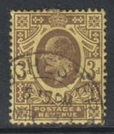 GB Scott 149 - SG285, 1911 Edward VII 3d Perf 15 X 14 Used - Used Stamps