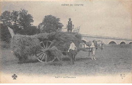 Agriculture - N°81318 - Scène Du Centre - 547- La Fenaison - Charrette Tirée Par Un Cheval - Cultures