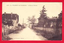 F-16-Chateauneuf Sur Charente-01P50 La Rue Du Temple, Cpa BE - Chateauneuf Sur Charente