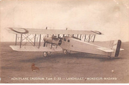 Aviation - N°70562 - Aéroplane Caudron Type C.33 - Landaulet Monsieur-Madame - 1914-1918: 1. Weltkrieg