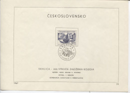 Tschechoslowakei # 1721 Ersttagsblatt Skalica 300 Jahre Gründung Des Kollegiums - Brieven En Documenten