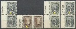Turkey; 1939 Annexation Of Hatay "Overprint Errors" - Unused Stamps