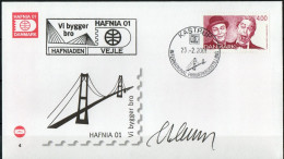 Martin Mörck. Denmark 2001. Danish Revue. Michel 1215. Cover With Special Cancel And  Cachet.  Signed. - Briefe U. Dokumente