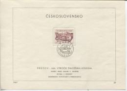 Tschechoslowakei # 1722 Ersttagsblatt Presov 300 Jahre Gründung Des Kollegiums - Briefe U. Dokumente
