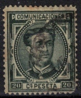 ESPAGNE          1876  N° 165  Oblitéré      20%  De La Cote - Used Stamps