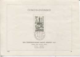 Tschechoslowakei # 1737 Ersttagsblatt Armee Kampfpanzer  Rakete Selbstfahrlafette - Storia Postale