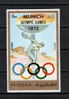 Fujeira 1972 Olympic Games Munich Oversize Stamp Imperf. MNH - Verano 1972: Munich