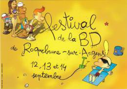 ZEP. Titeuf. Carte Postale Pour Le 2e Festival BD De Roquebrune-sur-Argens Dans Le 83. 2003. Verso Illustré. - Postcards