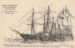 Ligue Maritime Et Coloniale Française 17 ( 10147) 1830. La Vapeur Et L'Aube - Collezioni E Lotti