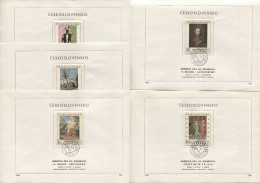 Tschechoslowakei # 1748-52 Ersttagsblatt Nationalgalerie Majernik Tichy Grund Brandl - Covers & Documents