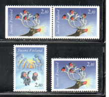 SUOMI FINLAND FINLANDIA FINLANDE 1994 CHRISTMAS NATALE NOEL WEIHNACHTEN NAVIDAD COMPLETE SET SERIE COMPLETA MNH - Nuovi