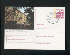 "BUNDESREPUBLIK DEUTSCHLAND" 1987, Bildpostkarte Mit Bildgleichem Stempel Ex "LAUDA-KOENIGSHOFEN" (L1026) - Postales Ilustrados - Usados