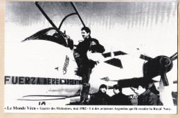 19928 / ⭐ ♥️ FALKLANDS WAR Mai 1982 Aviateur Argentin Avion Pucará Fit Reculer ROYAL NAVY Guerre MALOUINES- MONDE VECU F - Isole Falkland