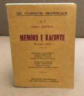 Memori E Raconte / Morceaux Choisis - Zonder Classificatie