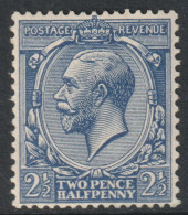 GB Scott 191 - SG422, 1924 George V 2.1/2d MH* - Neufs