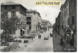 Emilia Romagna-modena-pavullo Nel Frignano Via Giardini Panoramica Animatissima Bella Veduta Anni 50 - Other & Unclassified