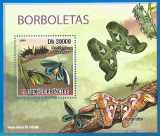 Sao Tome & Principe 2009 Year, MNH (**), Block Butterfly - Sao Tomé Y Príncipe