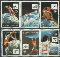 Sao Tome And Principe 1992 Year, Used Stamps Set  Sport - Sao Tomé Y Príncipe