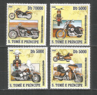 Sao Tome And Principe 2008 Year, Mint MNH (**) Motorcycles Harley Davidson - São Tomé Und Príncipe